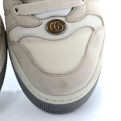 Gucci Nylon Nubuck Web Womens Screener Sneakers 38.5 Mystic White Dusty Milk 11 of 23