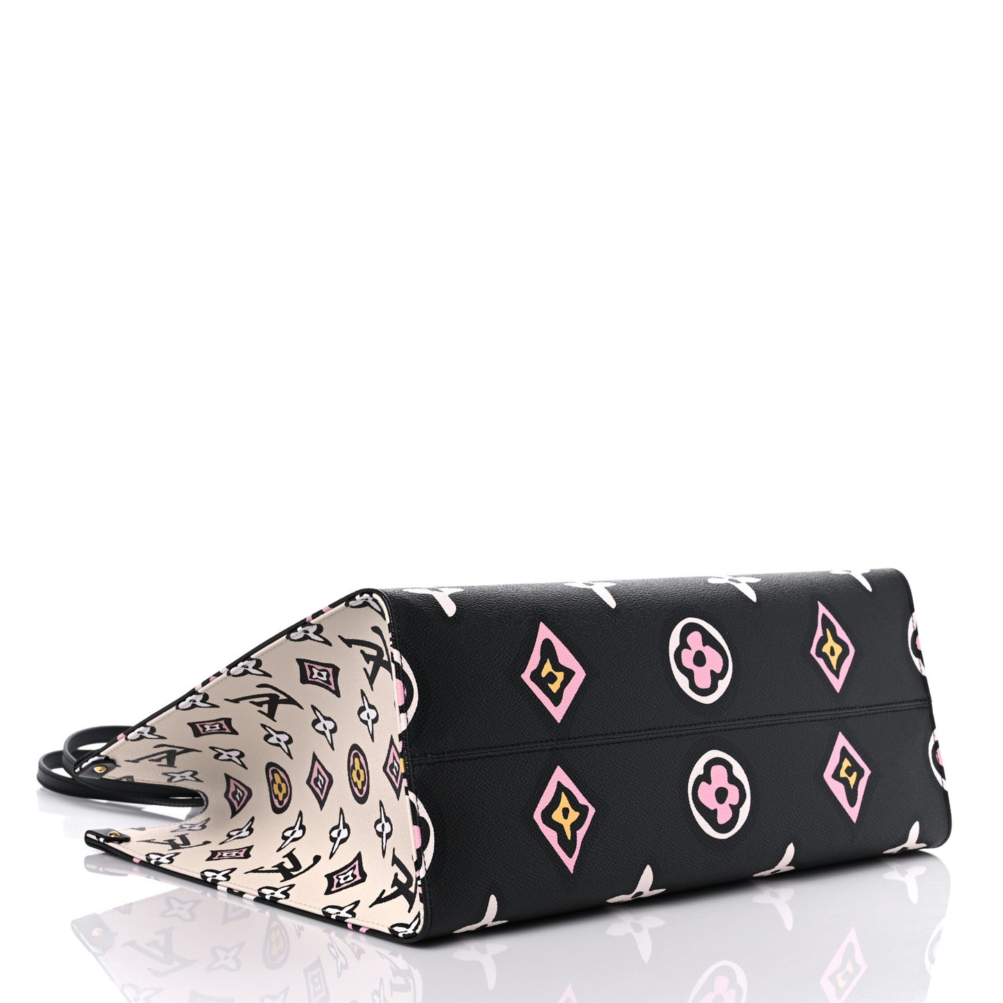 Monogram Giant Wild At Heart Onthego GM Black
