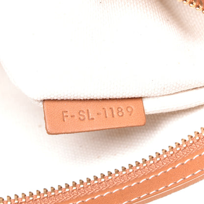 Celine Canvas Calfskin Horizontal Cabas Natural Tan 7 of 9