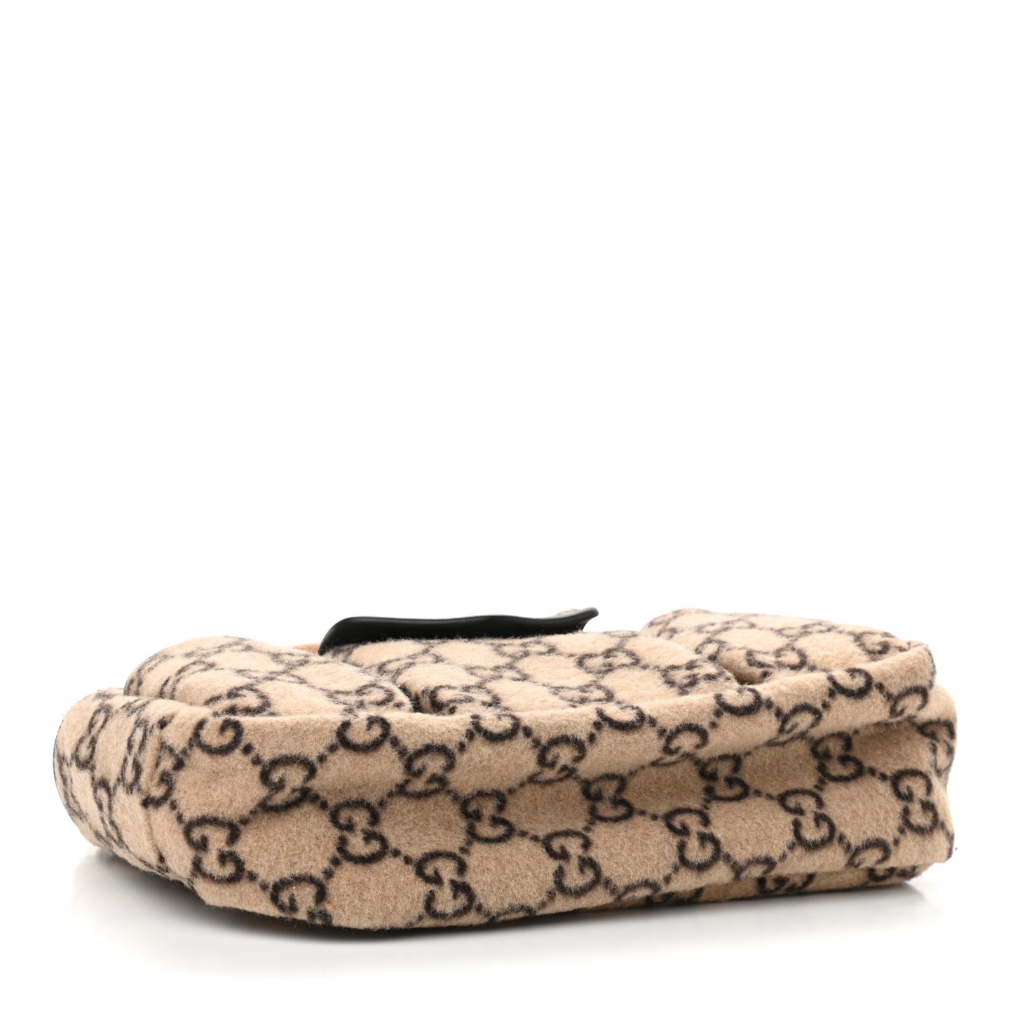 Covered Wool GG Monogram Childrens Tote Beige Ebony