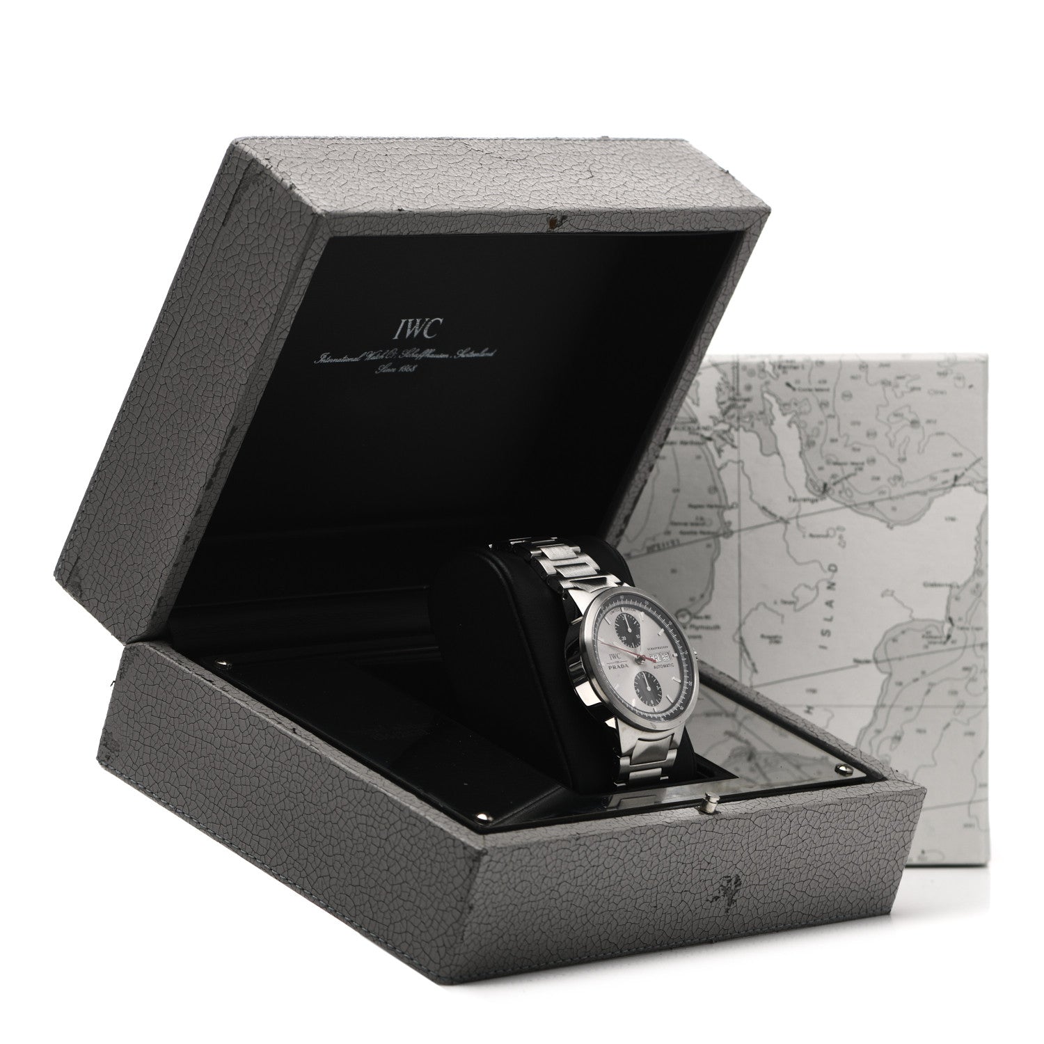 IWC Stainless Steel 39mm Prada GST Chronograph Automatic Watch IW370802 6 of 6