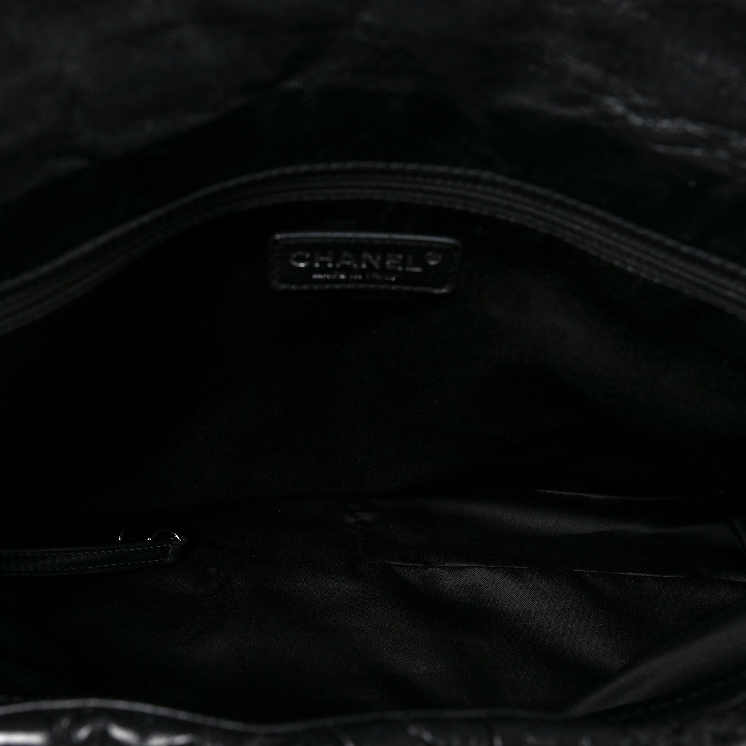 Chanel Glazed Calfskin Twisted Maxi Flap Black 5 of 8