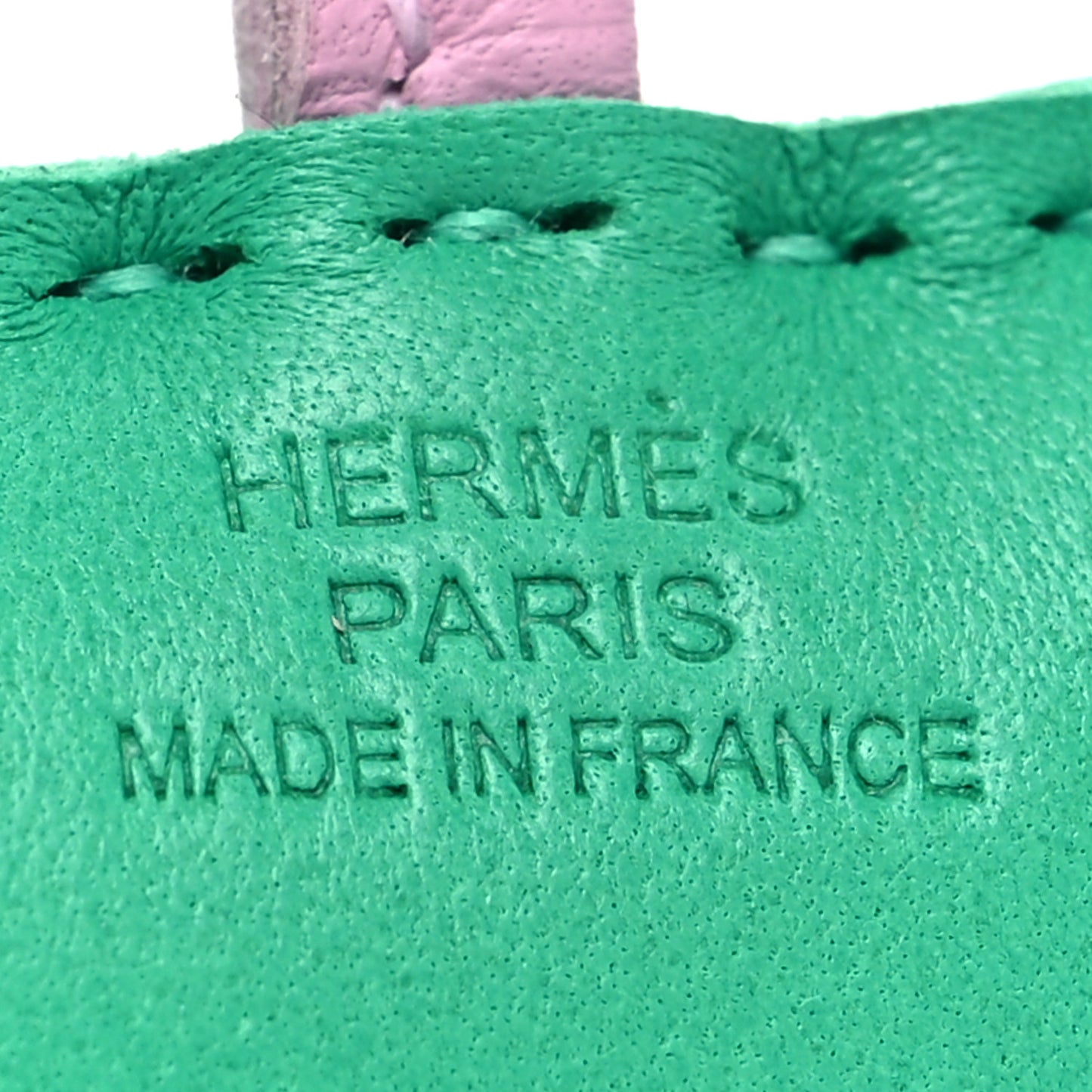 Milo Lambskin Shearling Budy Charm Menthe Mauve Sylvestre