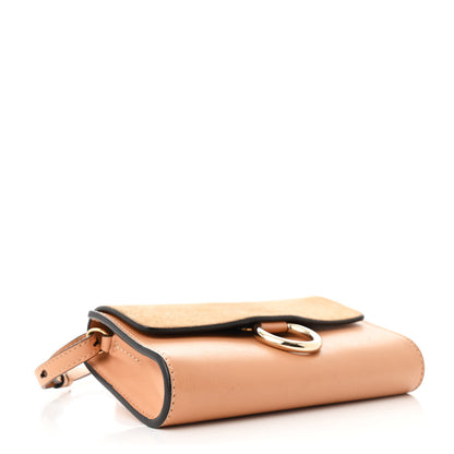 Chloe Suede Calfskin Small Faye Shoulder Bag Cement Pink 4 of 12