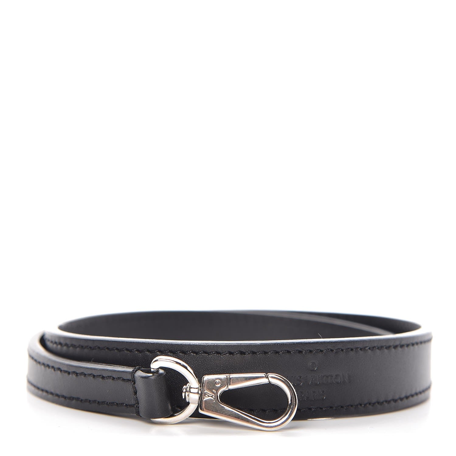 Louis Vuitton Calfskin City Steamer MM Shoulder Strap Black 1 of 5