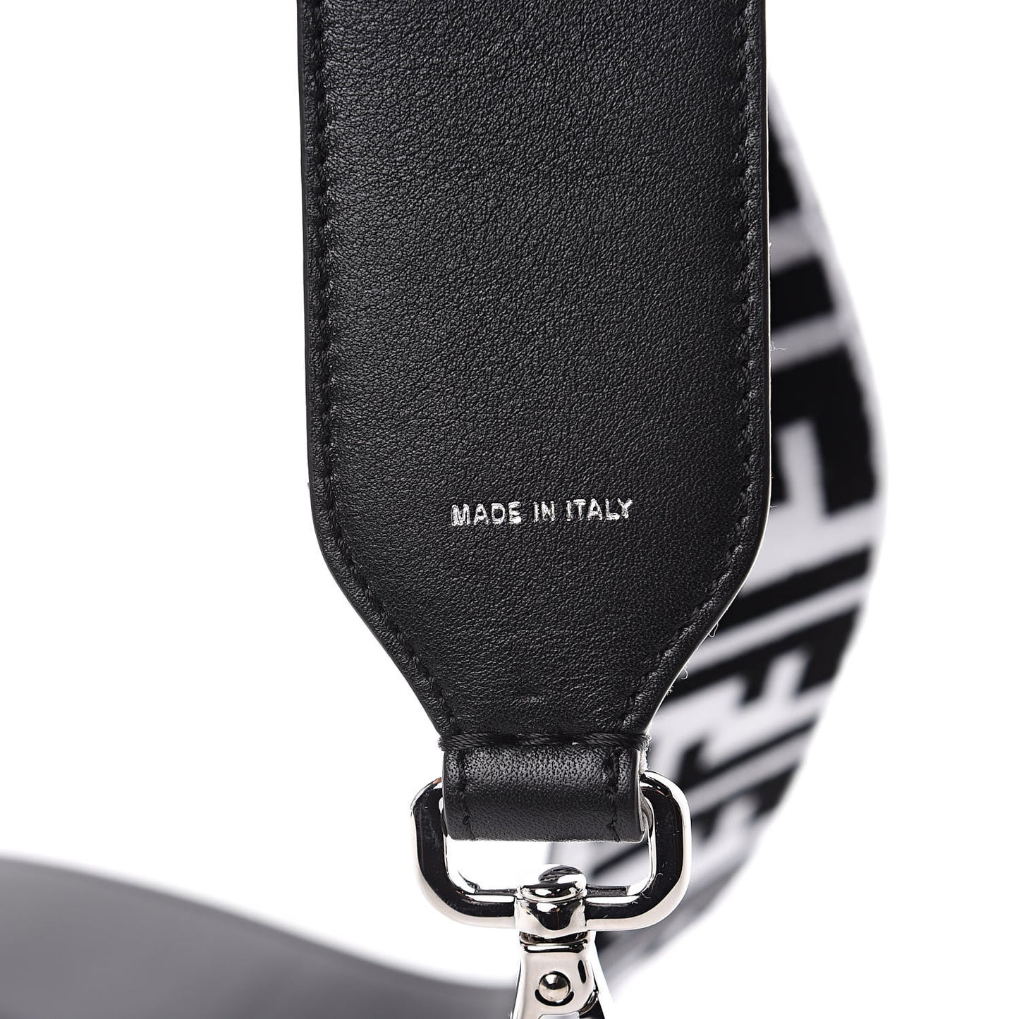 Velvet Tapestry Calfskin FF Reloaded Strap You White Black