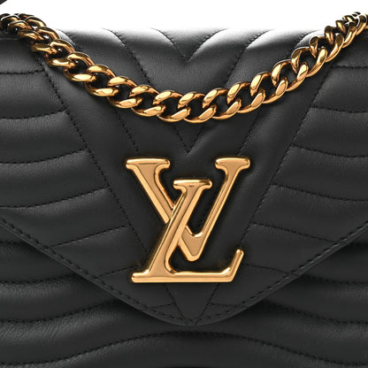 Louis Vuitton Calfskin New Wave Chain MM Black 8 of 11
