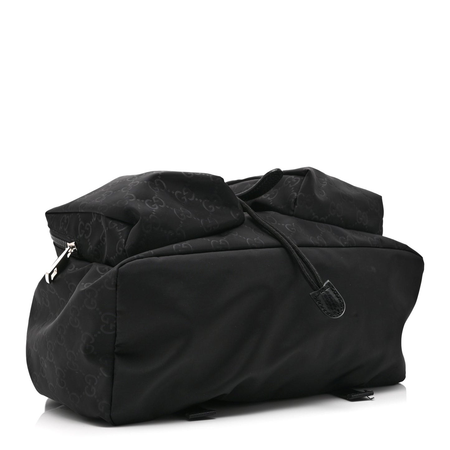 Nylon Monogram Small Single Buckle Backpack Black