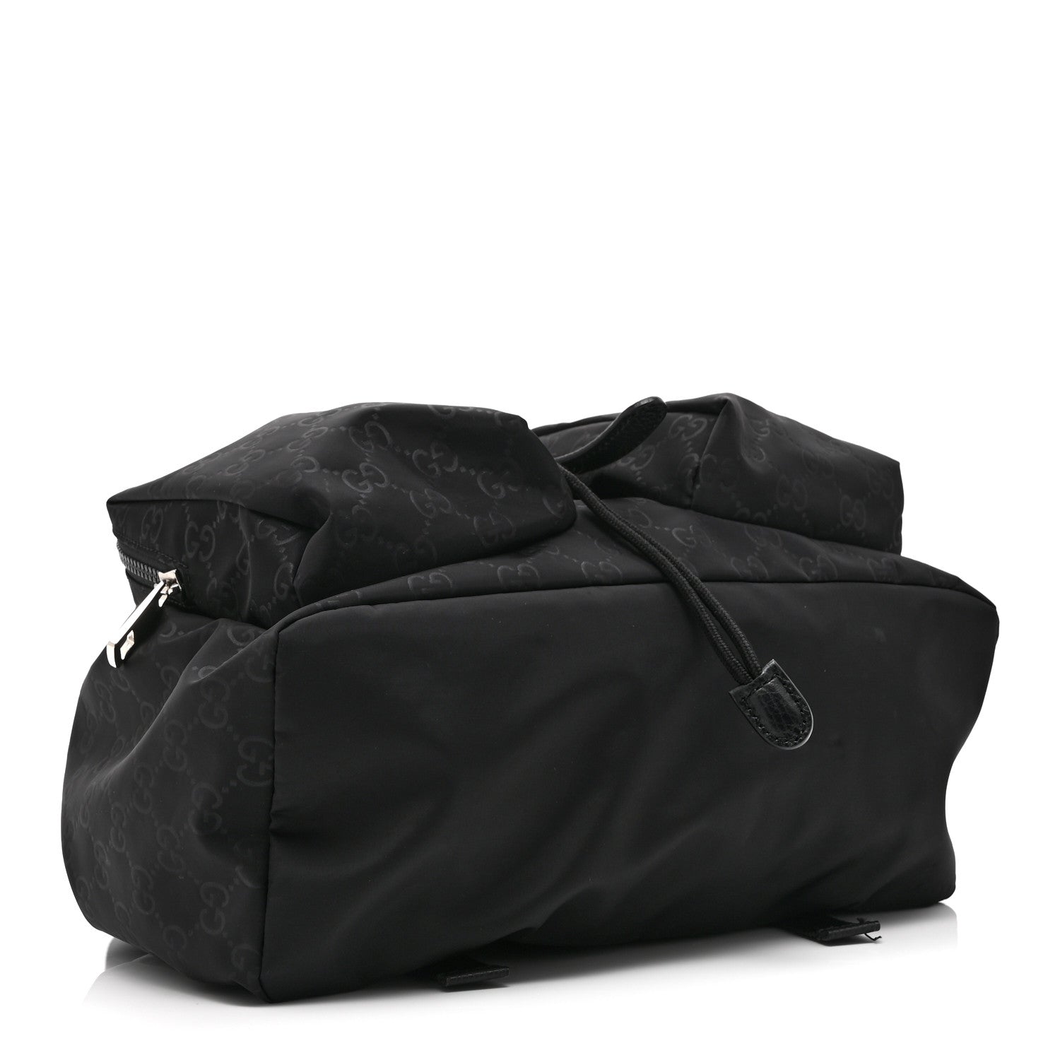 Gucci Nylon Monogram Small Single Buckle Backpack Black 4 of 10