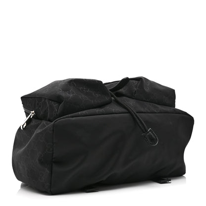 Gucci Nylon Monogram Small Single Buckle Backpack Black 4 of 10