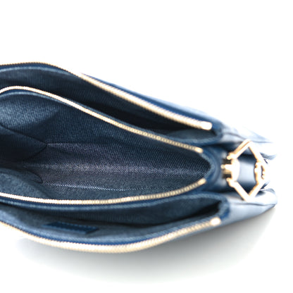 Louis Vuitton Lambskin Embossed Monogram Coussin PM Denim Blue 6 of 12