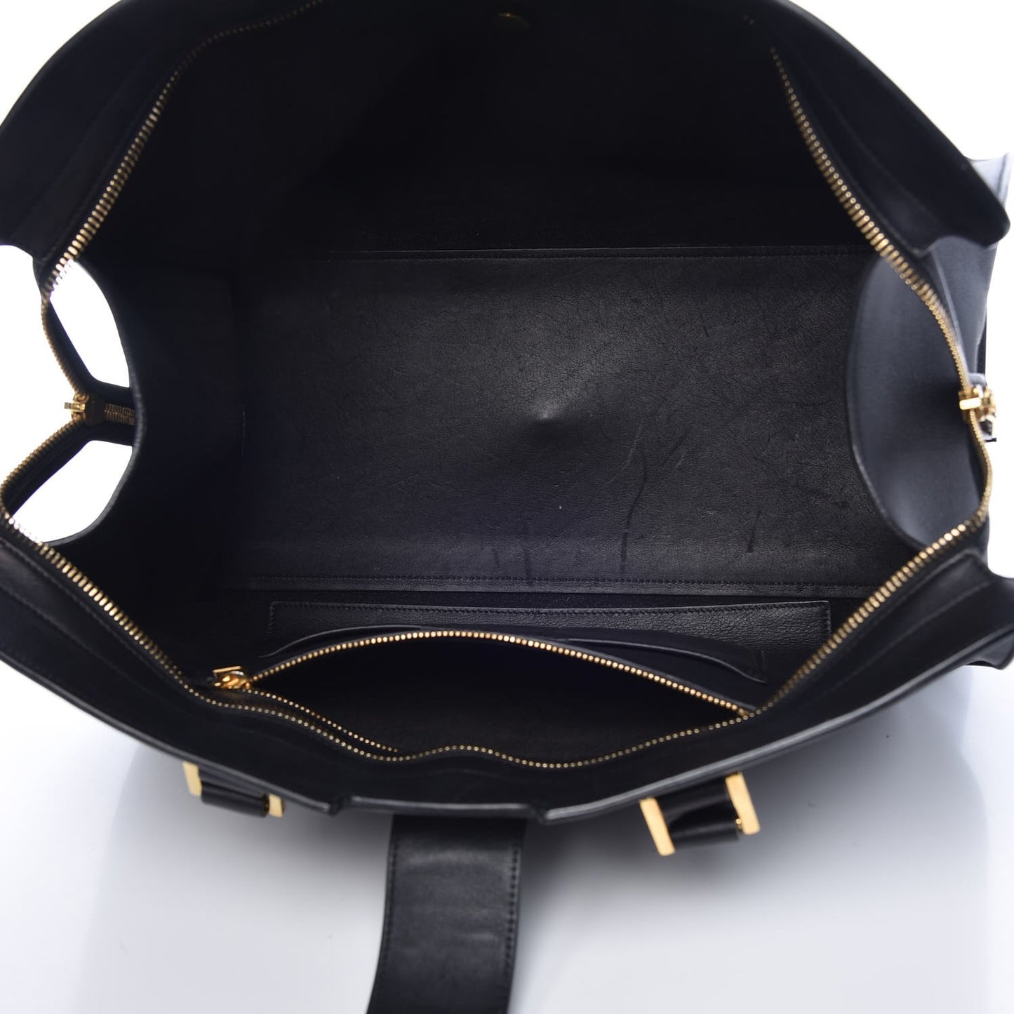 Smooth Calfskin Medium Monogram Cabas Black