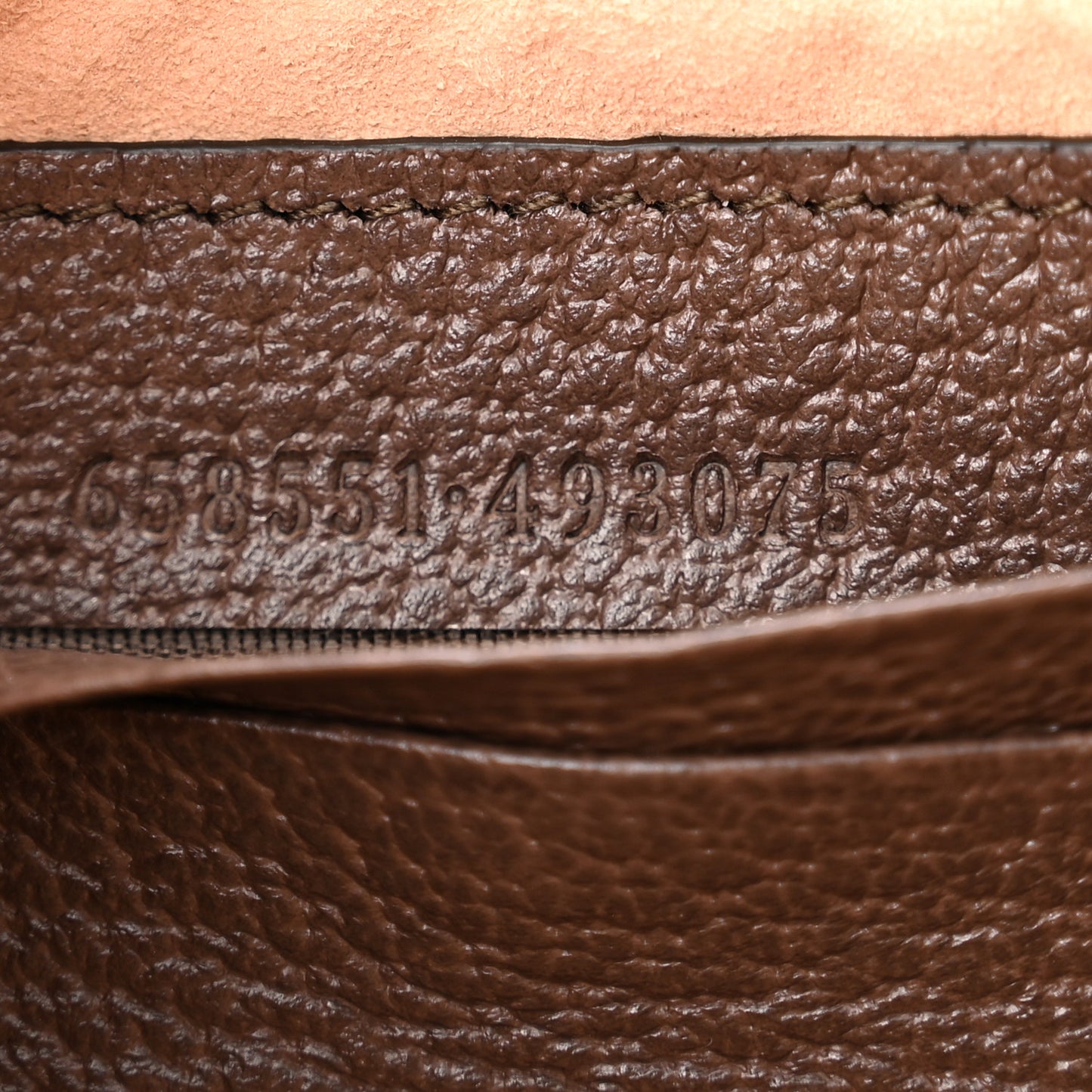 GG Supreme Monogram Textured Calfskin Web Mini Ophidia Half Moon Hobo Beige Ebony New Acero