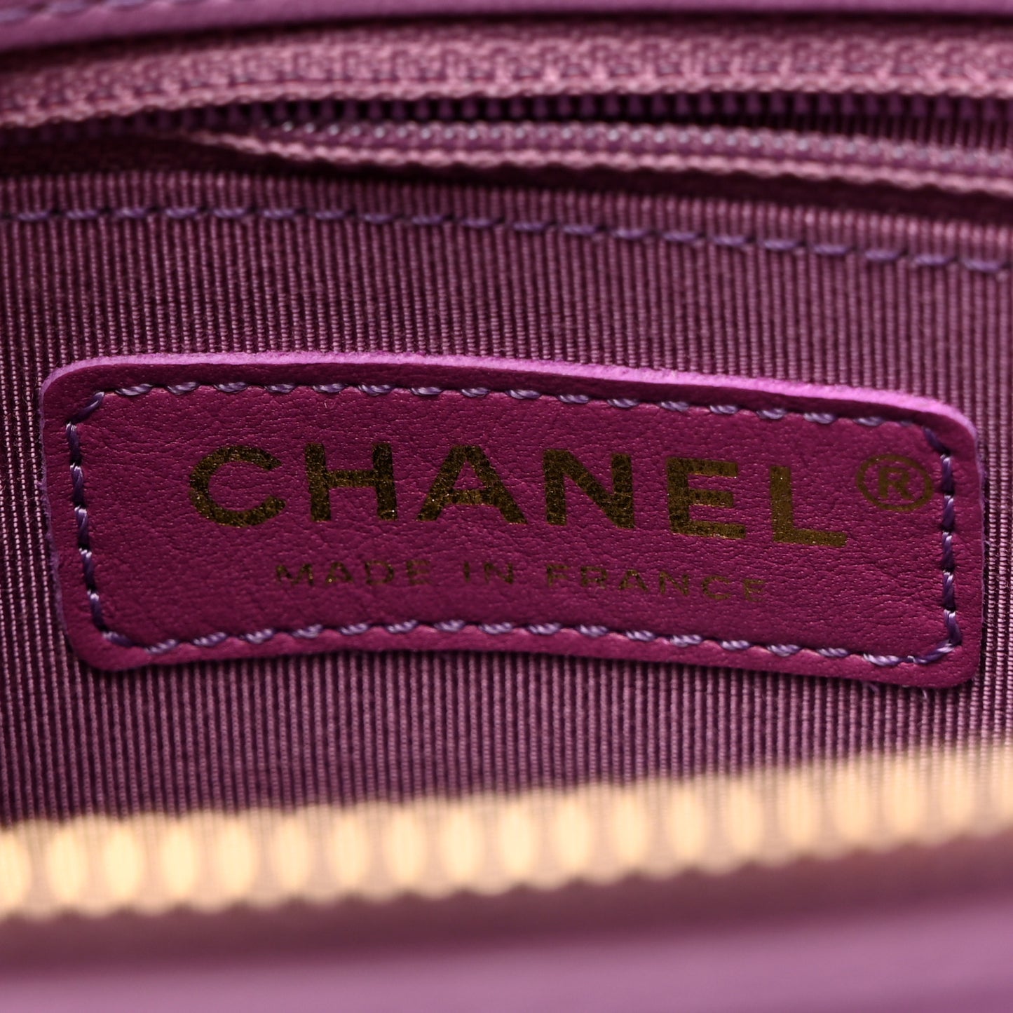 Lambskin Sleek And Chic Flap Purple