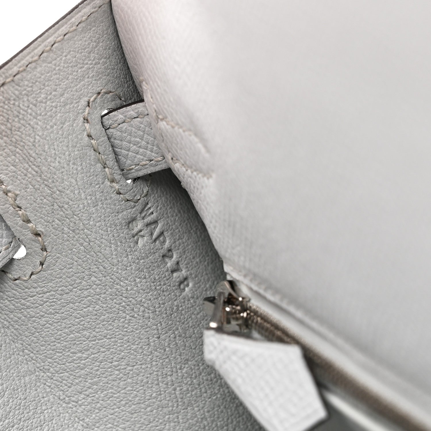 Hermes Epsom Kelly Sellier 25 Gris Platine 7 of 11