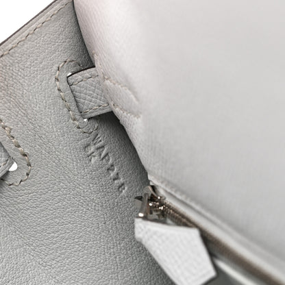 Hermes Epsom Kelly Sellier 25 Gris Platine 7 of 11