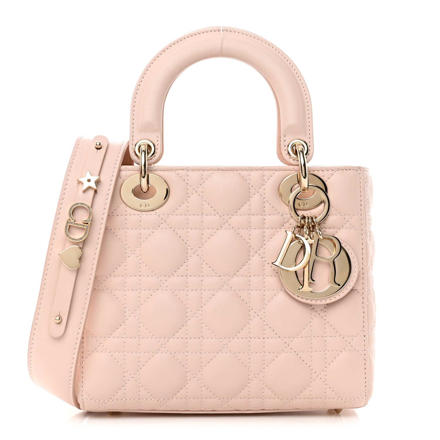 Christian Dior Lambskin Cannage Small My ABCDior Lady Dior Light Pink 1 of 10