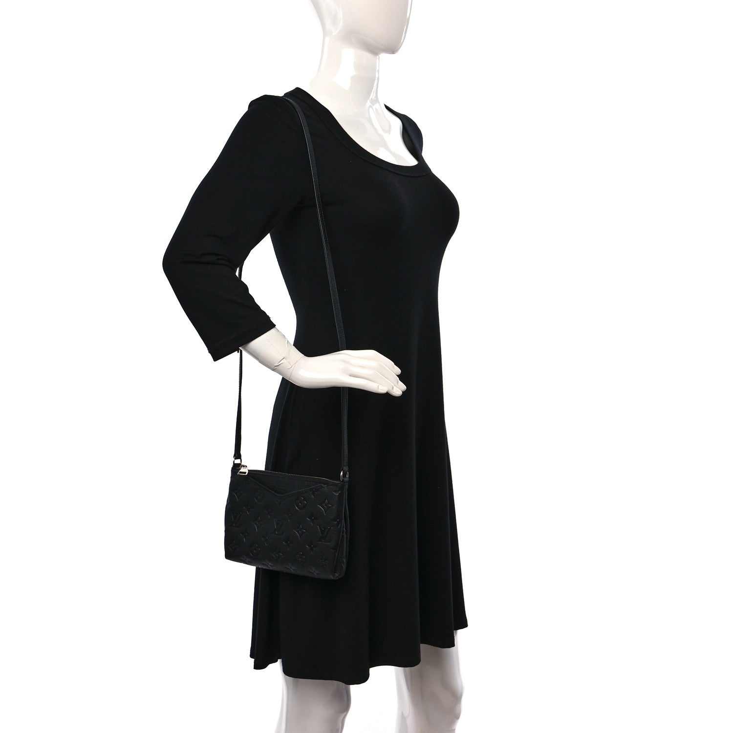 Louis Vuitton Empreinte Pallas Crossbody Black 2 of 8