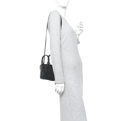 Bottega Veneta Grained Calfskin Intrecciato Mini Arco Tote Black 2 of 14