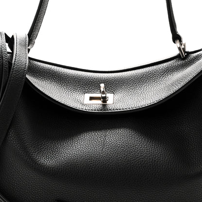 Balenciaga Grained Calfskin Small Rodeo Top Handle Handbag Black 7 of 9