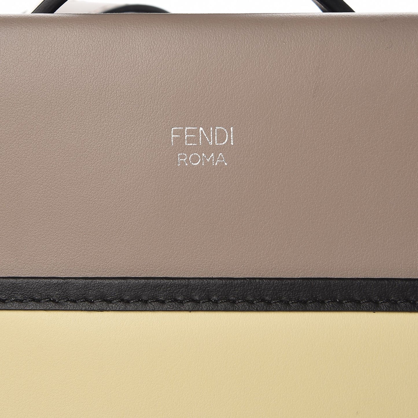 Vitello Century F is Fendi Regular Runaway Satchel Tortora Burro Multicolor