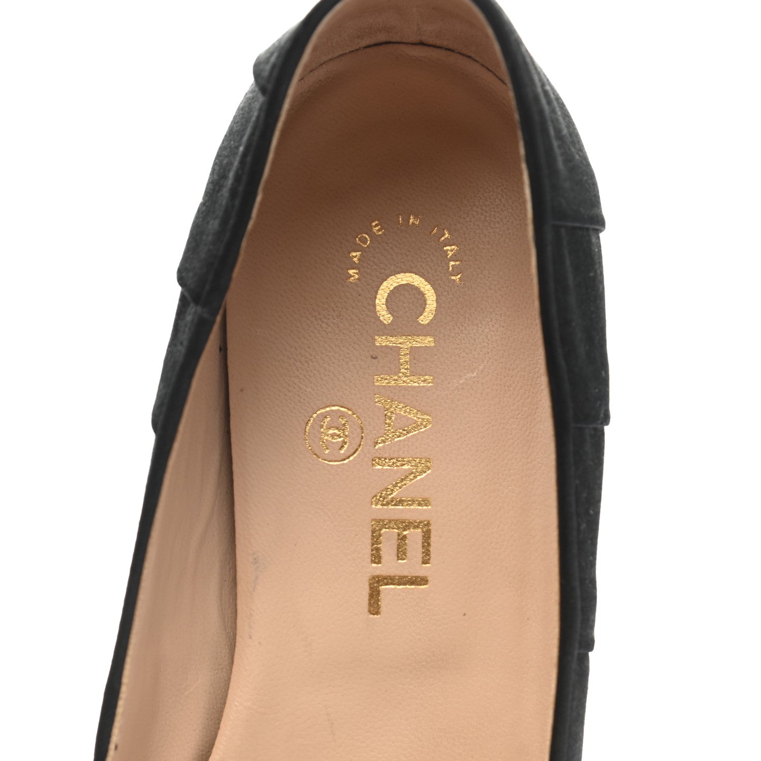 Chanel Satin CC Bow Flats 37 Black 7 of 13