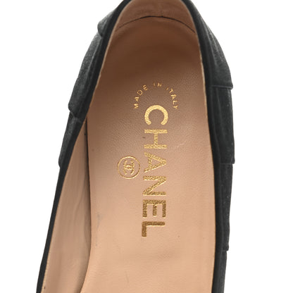Chanel Satin CC Bow Flats 37 Black 7 of 13