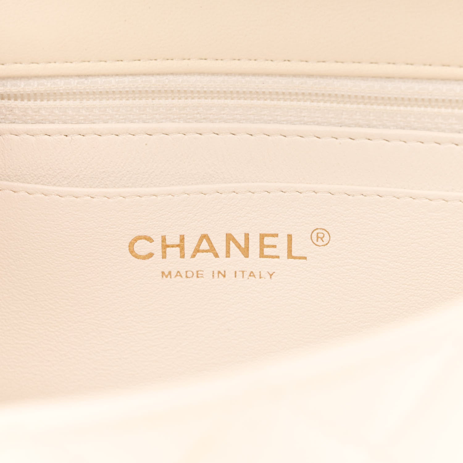 Chanel Lambskin Quilted Mini Rectangular Flap White 6 of 13