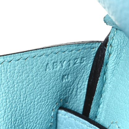 Hermes Togo Birkin 35 Bleu Atoll 6 of 9