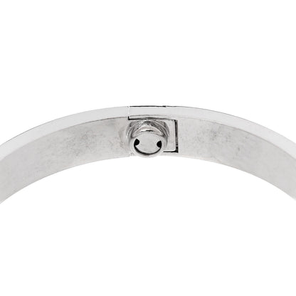 Cartier 18K White Gold 4 Diamond LOVE Bracelet 16 7 of 8