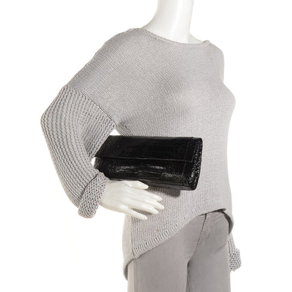 Nancy Gonzalez Crocodile Clutch Black 2 of 8