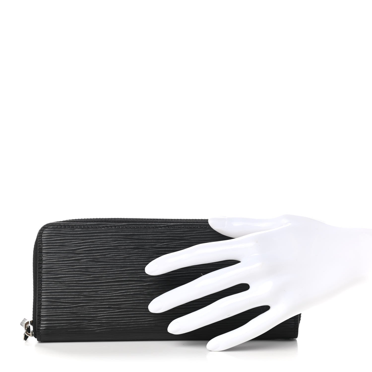 Louis Vuitton Epi Clemence Wallet Black 2 of 8