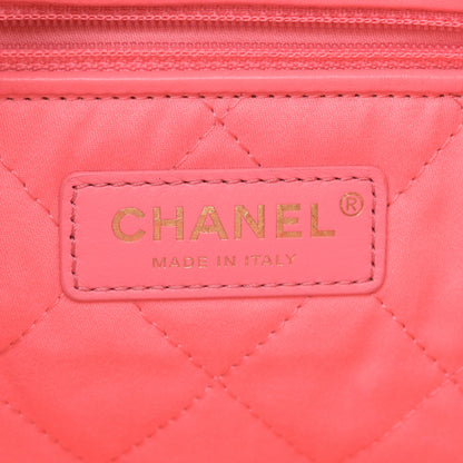 Chanel Shiny Calfskin Quilted Chanel 22 Coral Pink 7 of 11
