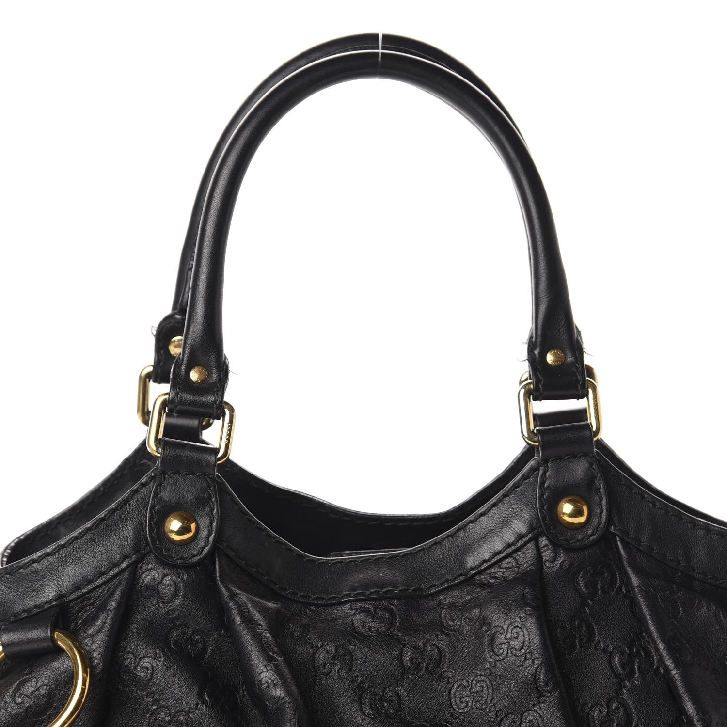 Gucci Guccissima Medium Sukey Tote Black 14 of 14