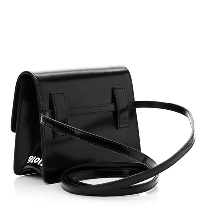 Off-White Calfskin Jitney 0.7 Rent Money Crossbody Bag Black 3 of 8