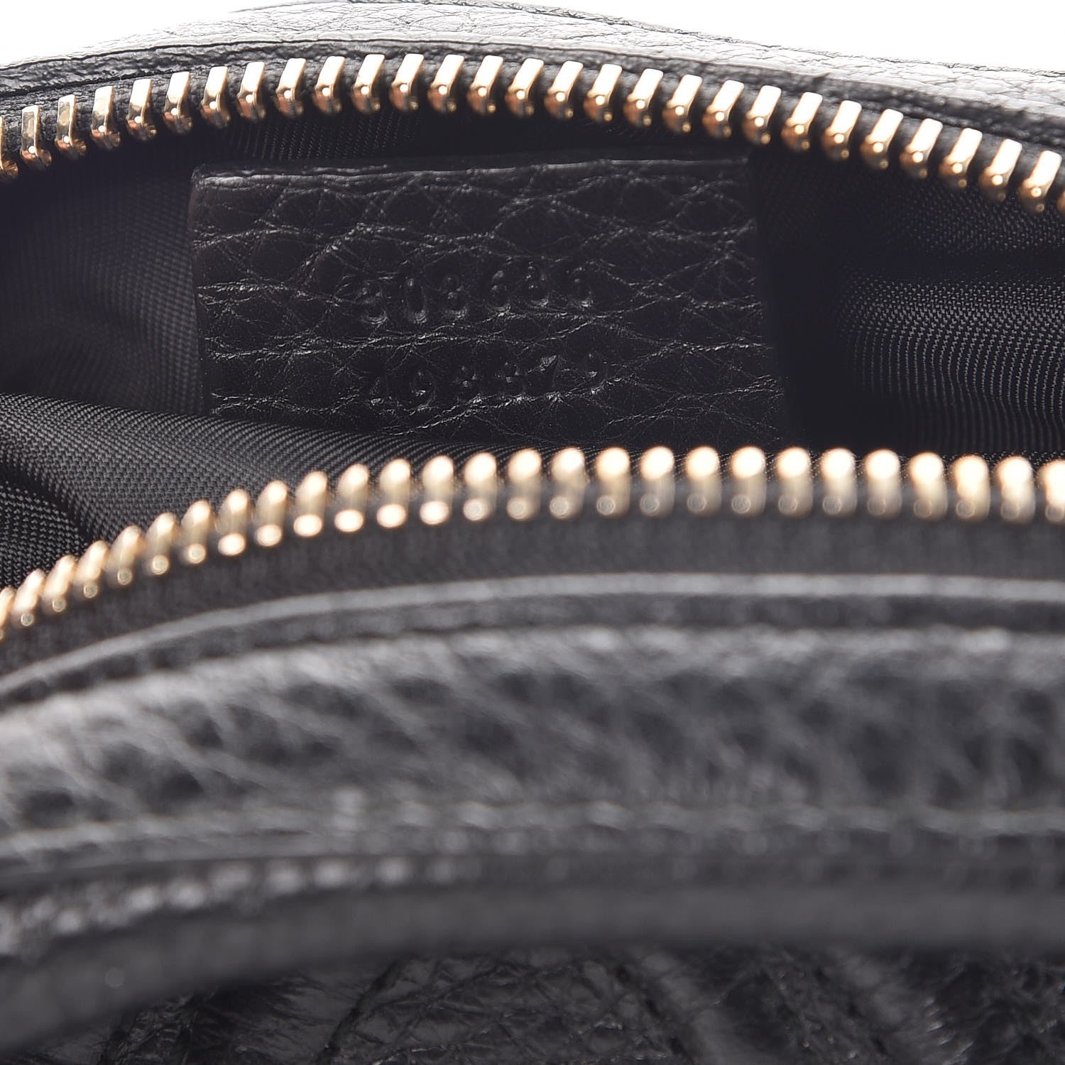 Gucci Pebbled Calfskin Medium Soho Cosmetic Case Black 7 of 7