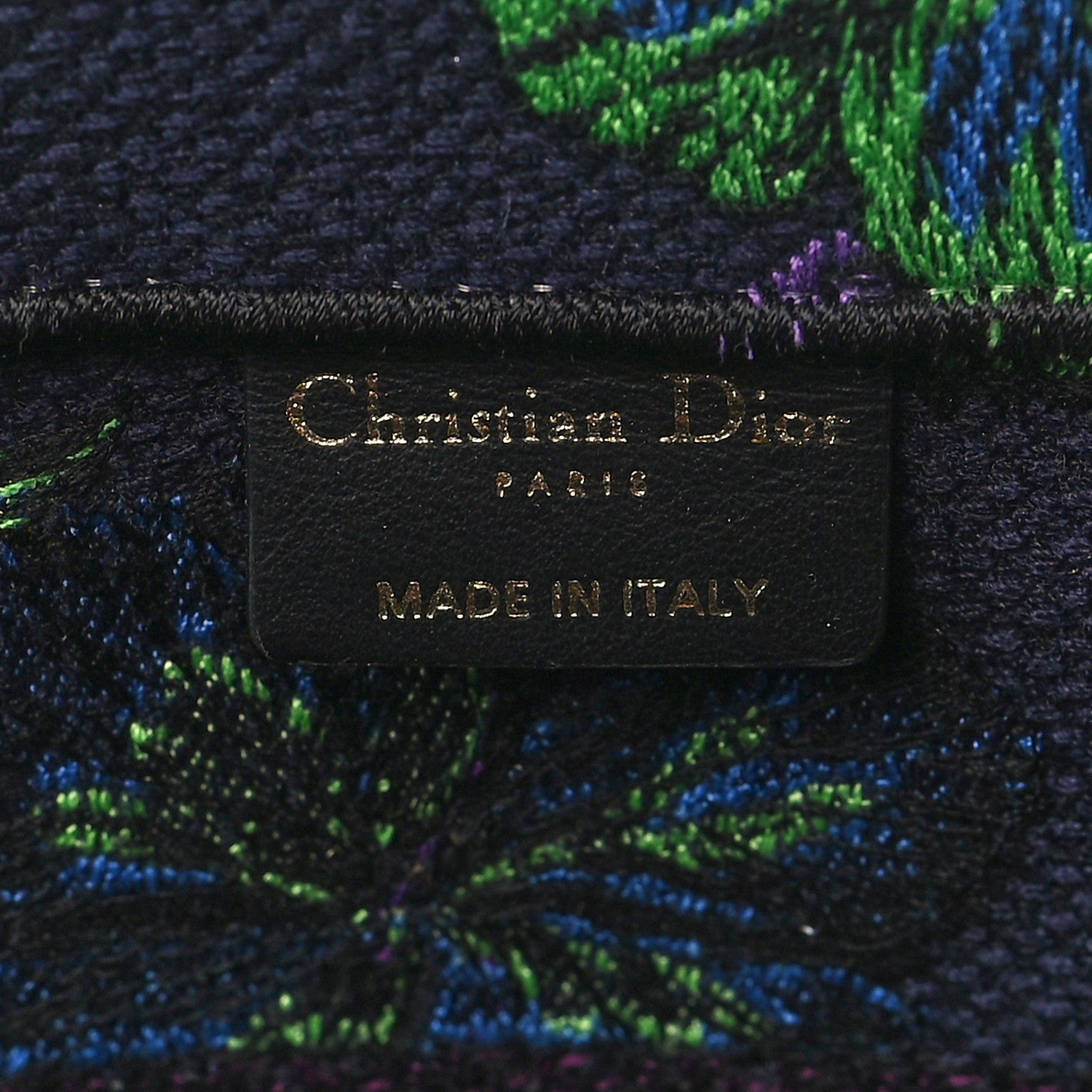 Christian Dior Canvas Embroidered Medium Toile De Jouy Voyage Book Tote Blue Multicolor 6 of 9