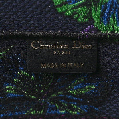 Christian Dior Canvas Embroidered Medium Toile De Jouy Voyage Book Tote Blue Multicolor 6 of 9