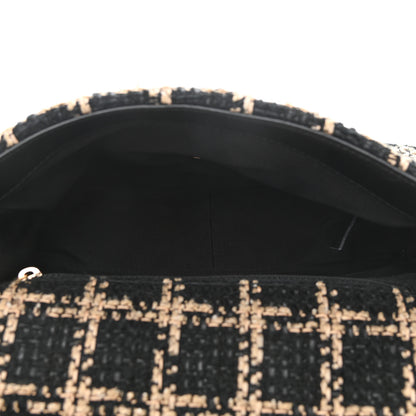 Chanel Tweed Quilted Medium Chanel 19 Flap Black Beige 5 of 11