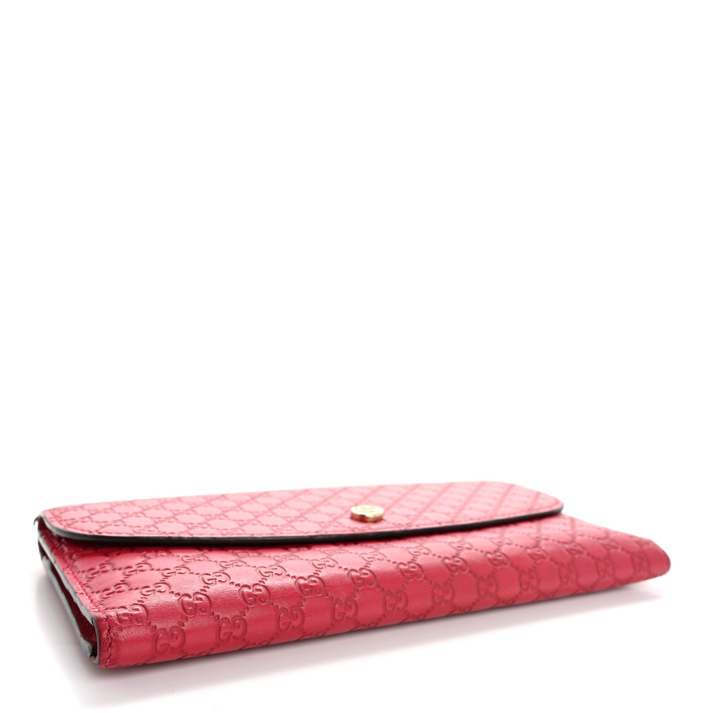 Microguccissima Interlocking G Continental Wallet Red