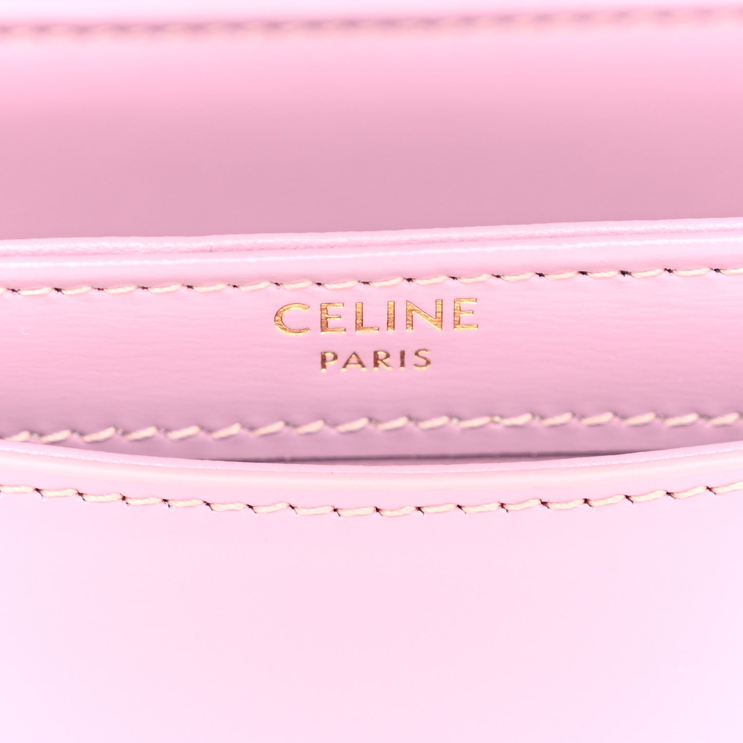 Shiny Calfskin Triomphe Mini Besace Clea Petal