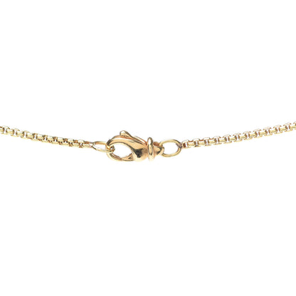 David Yurman 18K Yellow Gold Diamond Pearl Drop Pendant Necklace 4 of 5