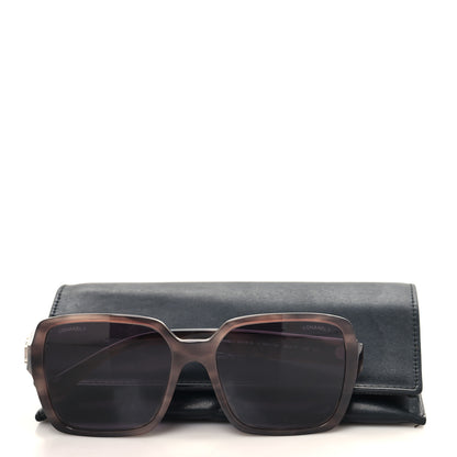 Chanel Acetate Polarized Square Sunglasses 5408-A Purple 8 of 8