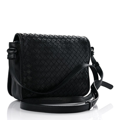 Bottega Veneta Nappa Intrecciato Flap Crossbody Black 2 of 13