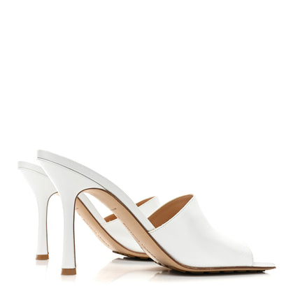 Bottega Veneta Lambskin Stretch Mule Sandals 40 Optic White 4 of 11