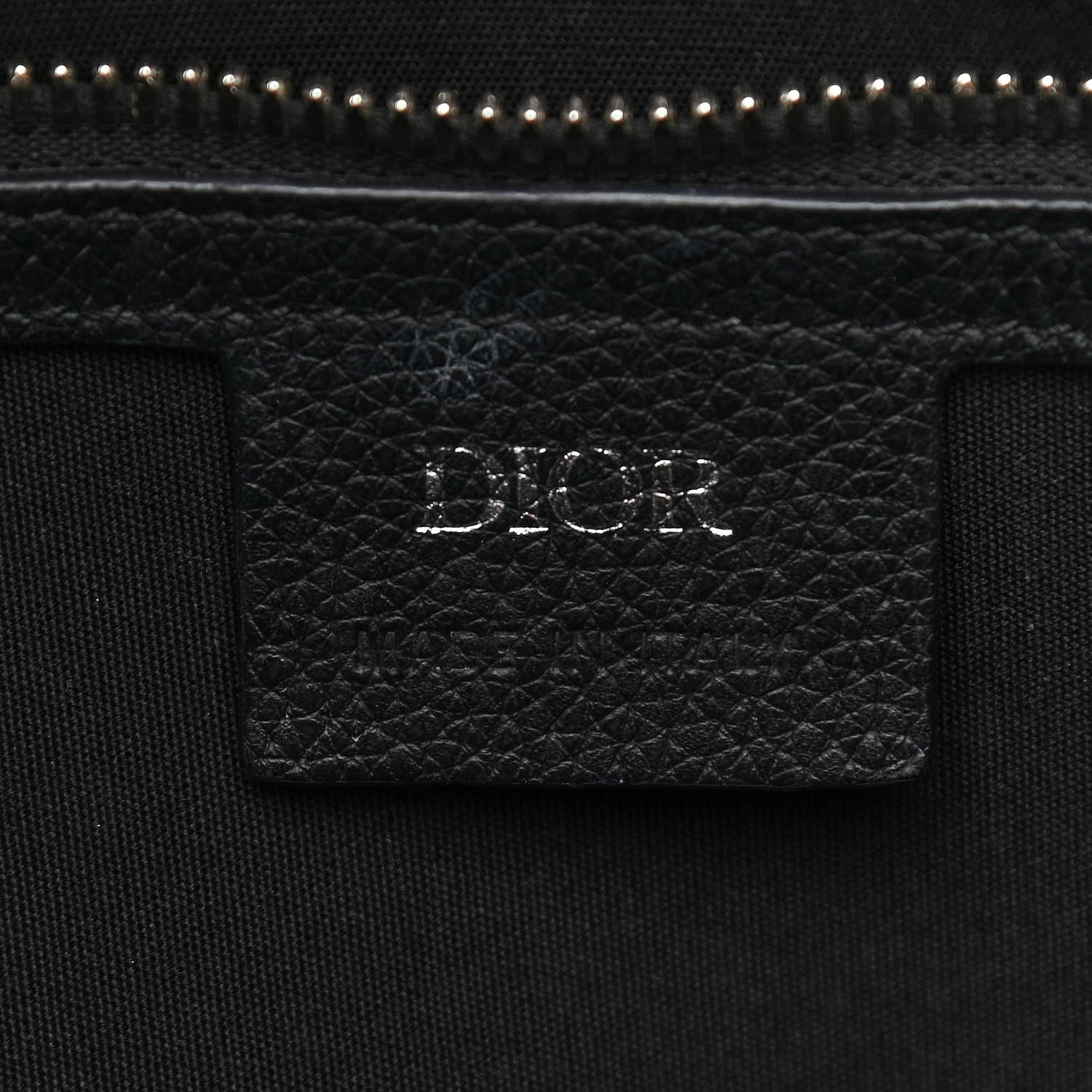 Christian Dior HOMME Oblique Grained Calfskin Tote Blue 10 of 11