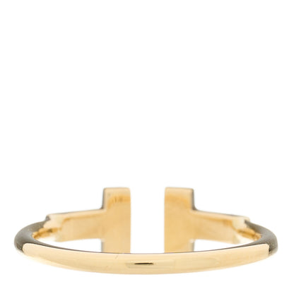 Tiffany 18K Yellow Gold Diamond T Wire Ring 53 6.5 3 of 5