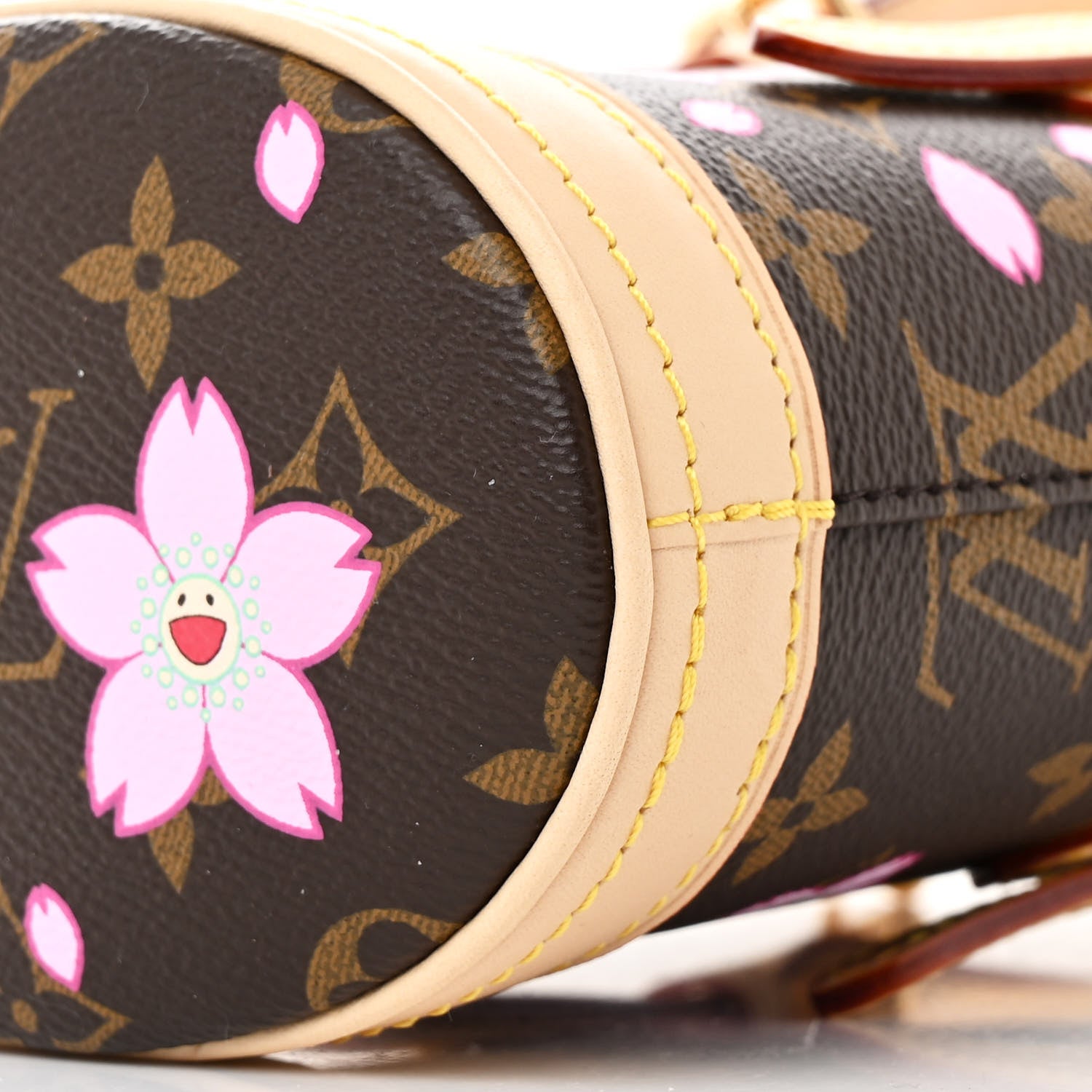 Louis Vuitton LV X TM Monogram Cherry Blossom Nano Bucket Sakura Brown 11 of 11