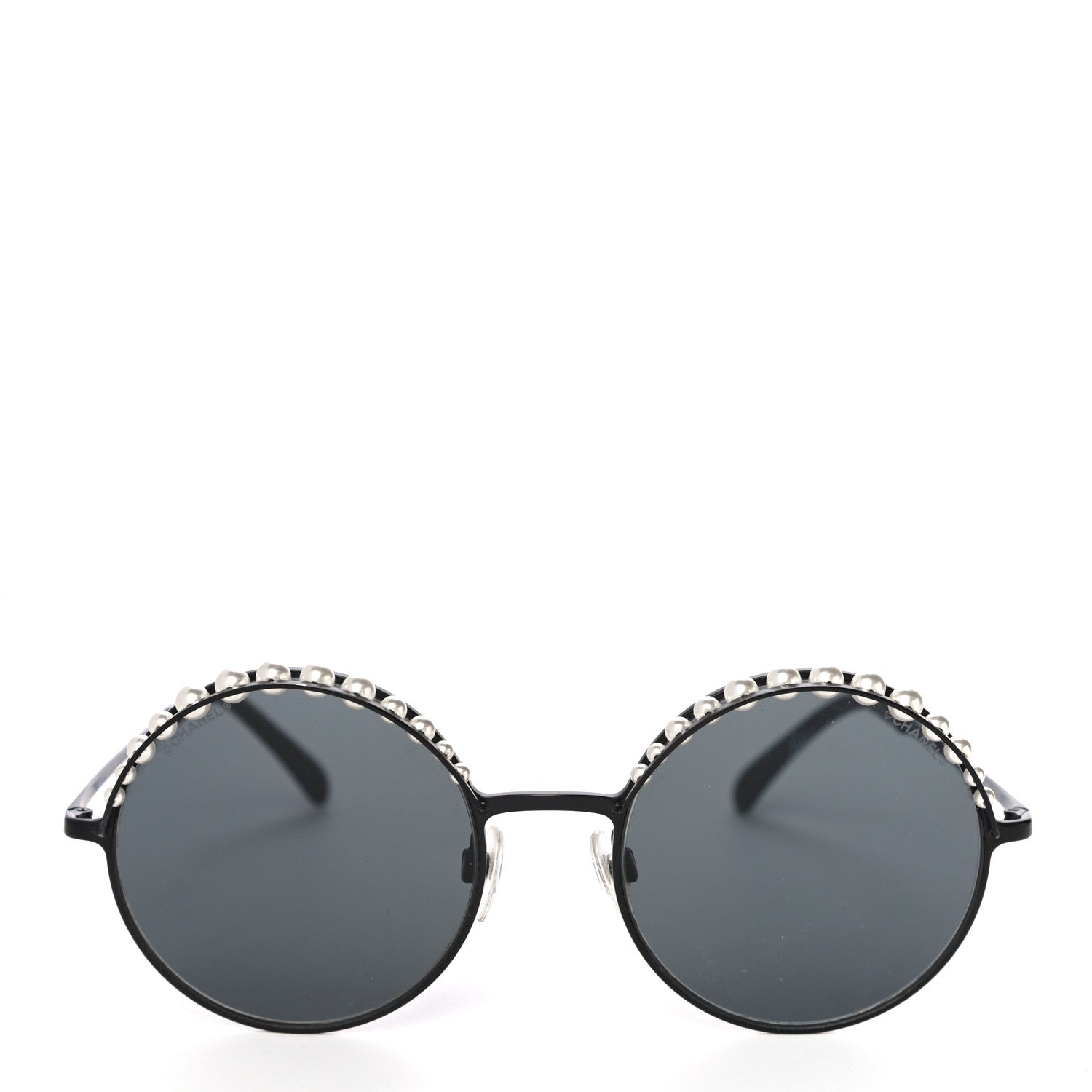 Chanel Pearl Round Sunglasses 4234-H Black 4 of 9