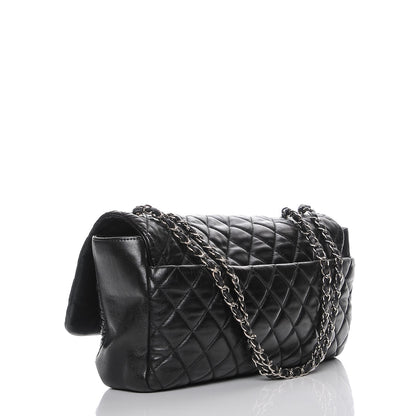 Chanel Lambskin Jumbo Coco Rain Flap Black 3 of 7